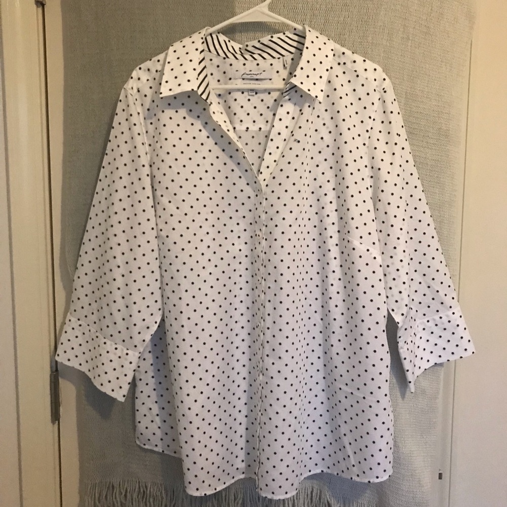 Foxcroft Button Down Blouse 18W NWOT
